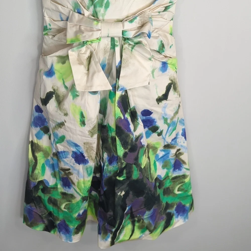 Kate Spade New York Jillian Natural Clotted Cream Watercolor Dress Womens size 2